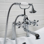 “Victoriana Deck Mounted Tub Faucet” in Chrome