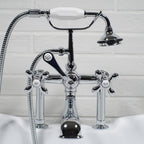 “Victoriana Deck Mounted Tub Faucet” in Chrome