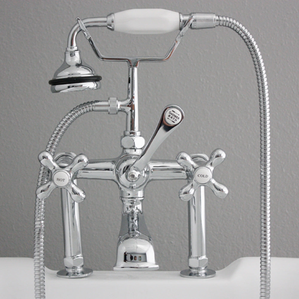 “Victoriana Deck Mounted Tub Faucet” in Chrome