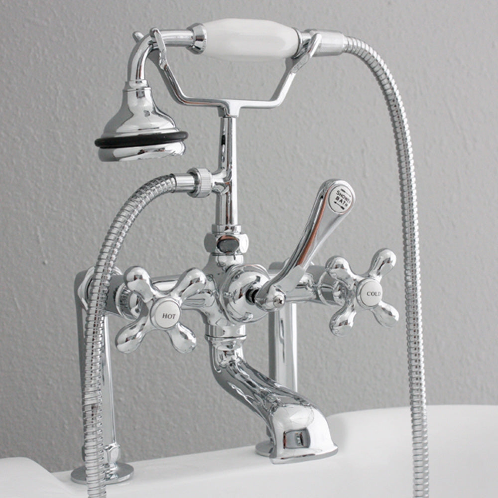 “Victoriana Deck Mounted Tub Faucet” in Chrome
