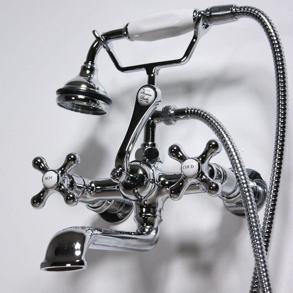 “Victoriana Wall Mount Tub Faucet”  in Chrome