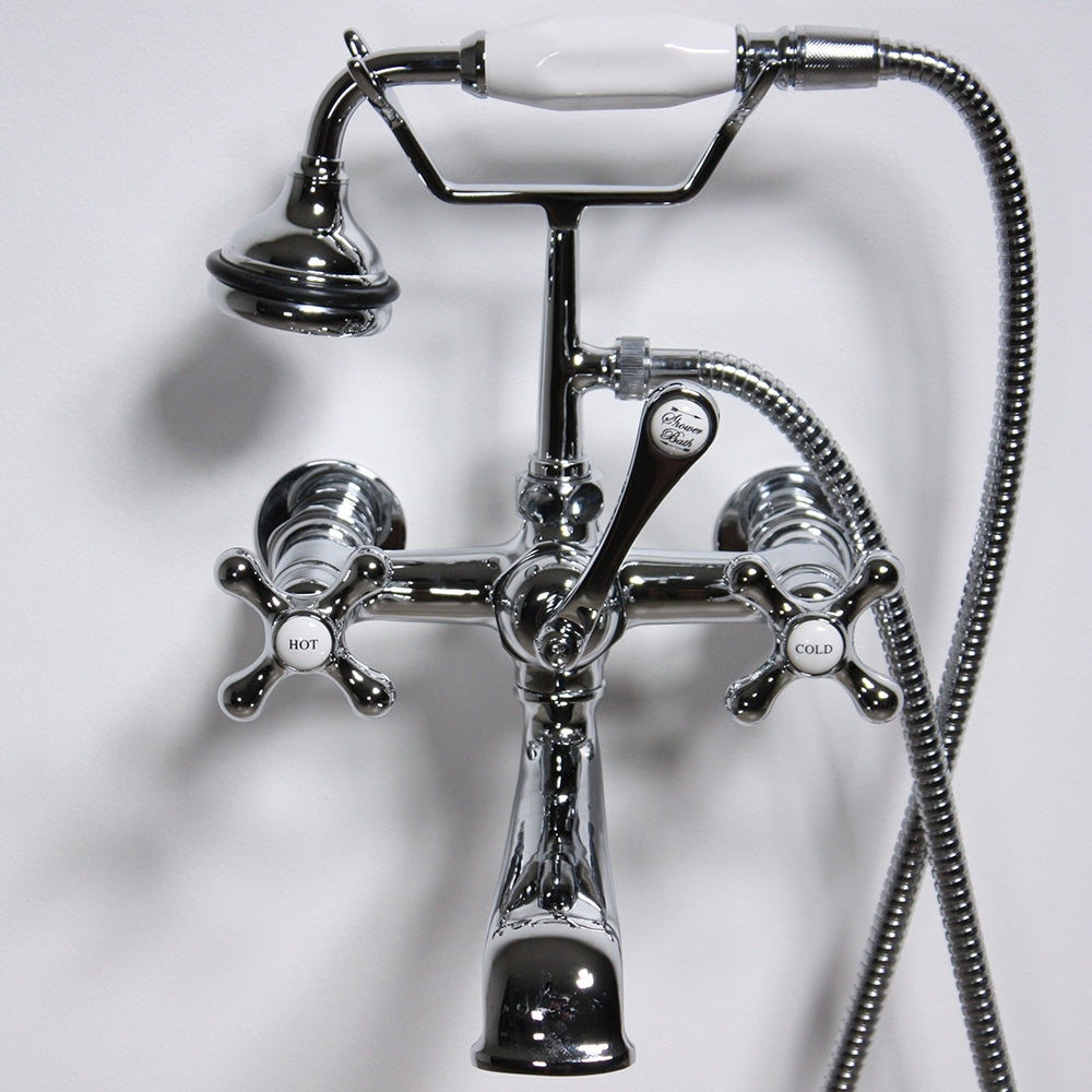 “Victoriana Wall Mount Tub Faucet”  in Chrome