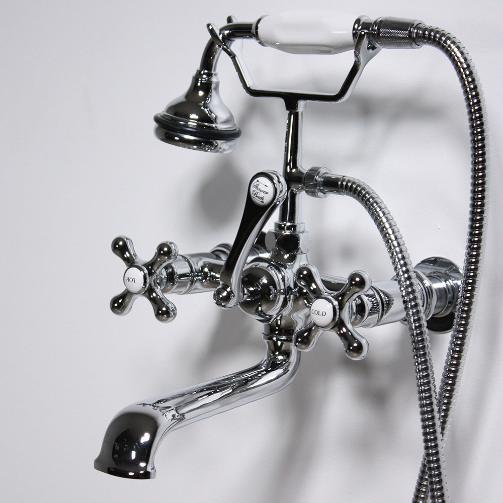 “Victoriana Wall Mount Tub Faucet”  in Chrome