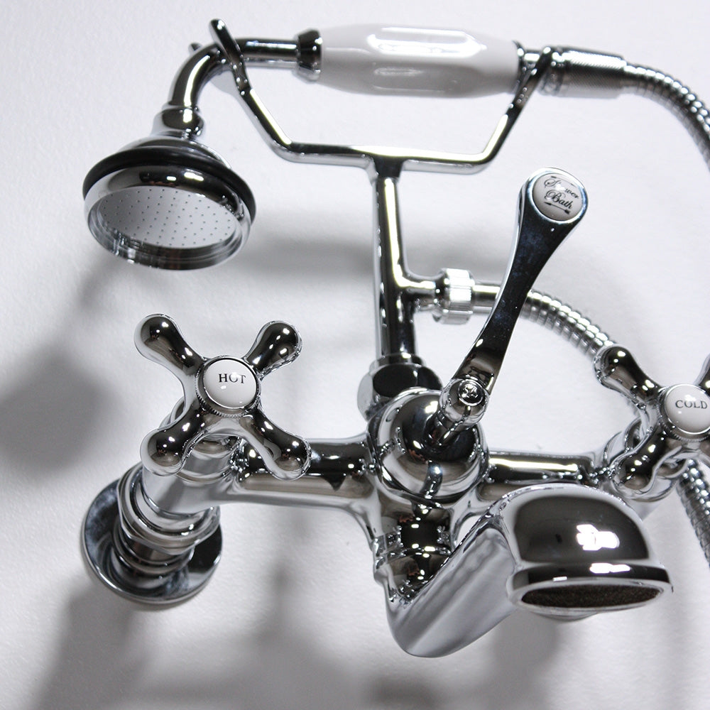 “Victoriana Wall Mount Tub Faucet”  in Chrome
