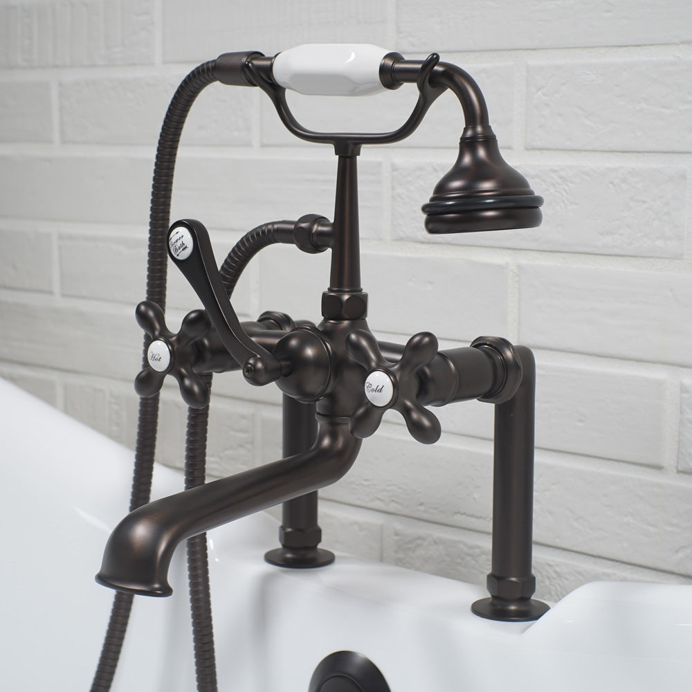 “Victoriana Deck Mounted Tub Faucet” in Oil Rubbed Bronze