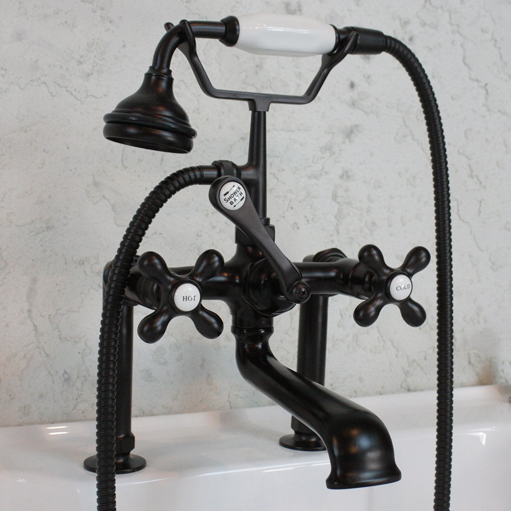 “Victoriana Deck Mounted Tub Faucet” in Oil Rubbed Bronze
