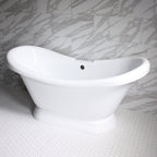 “SanSiro VTADS59 Heated Air Jetted” 59" Double Slipper Tub