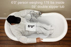 “SanSiro VTADS59 Heated Air Jetted” 59" Double Slipper Tub
