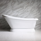 “SanSiro VTASL57 Heated Air Jetted” 57" Single Slipper Tub