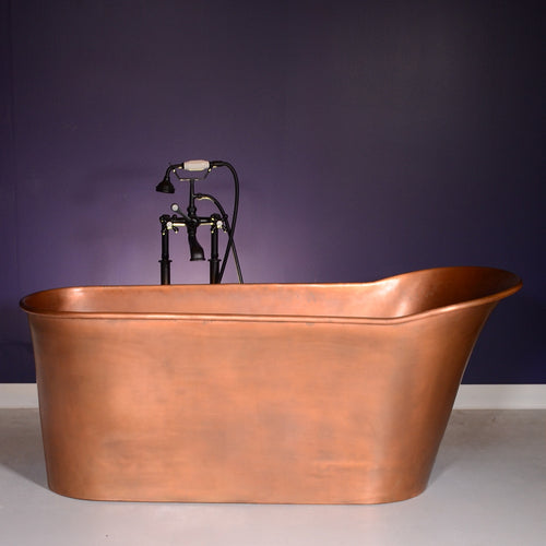 59" Copper Tub “SanSiro Wild West 59LA” Copper in Lightly Aged Copper Finish