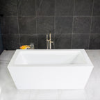 Asti-59 inch freestanding air spa tub with floor air injectors