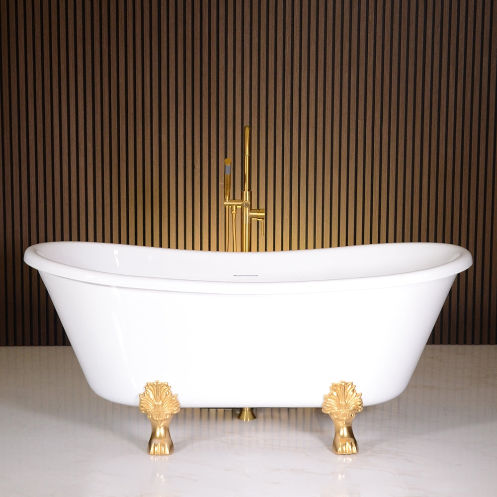 Calypso Libra CLWH73, 73-inch clawfoot tub