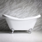 SanSiro HL-Thames CLWH59, 59-inch clawfoot tub