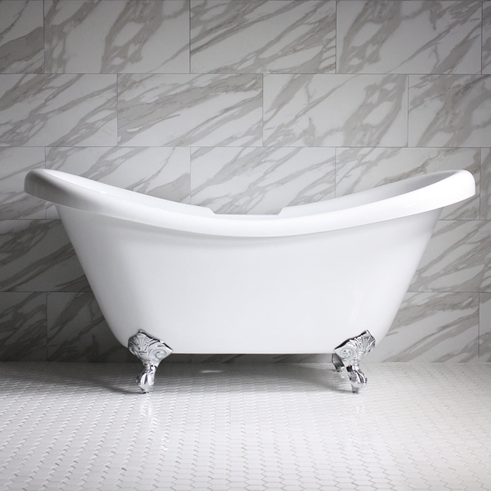 SanSiro HL-Thames CLWH59, 59-inch clawfoot tub