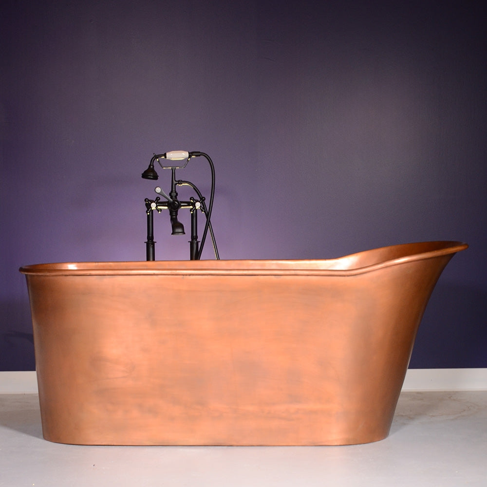 SanSiro Wild West 59LA, 59-inch copper tub with lightly aged finish