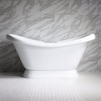 SanSiro HLDSPD59, 59-inch pedestal tub