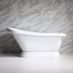 SanSiro HLSLPD57, 57-inch pedestal tub
