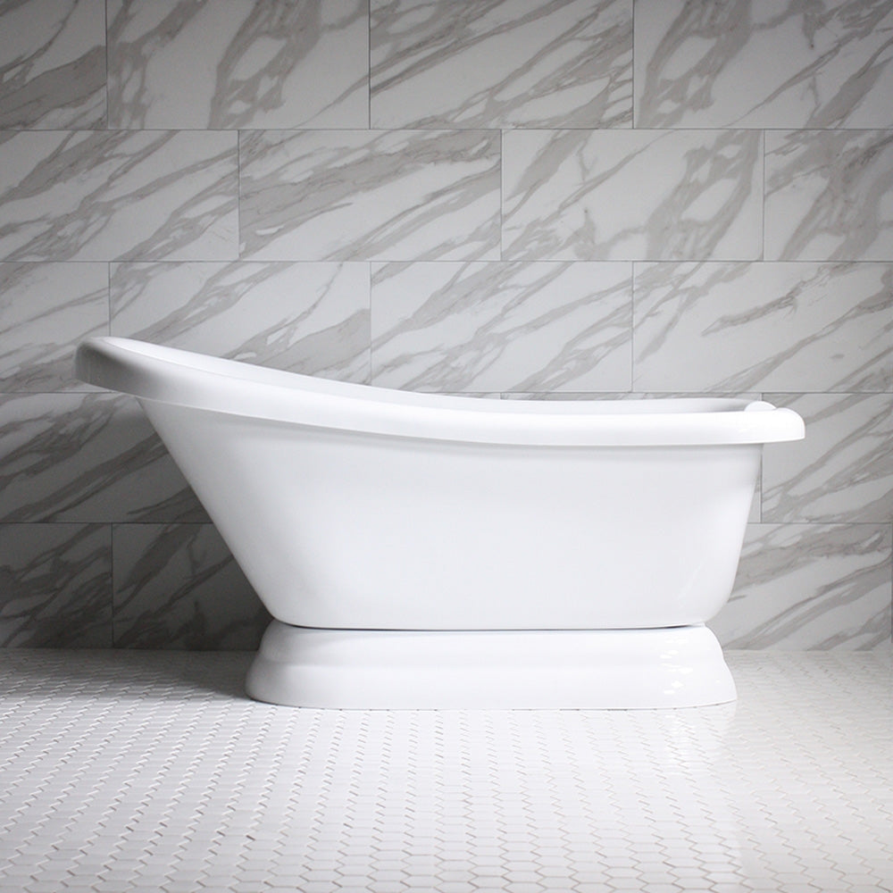 SanSiro HLSLPD57, 57-inch pedestal tub